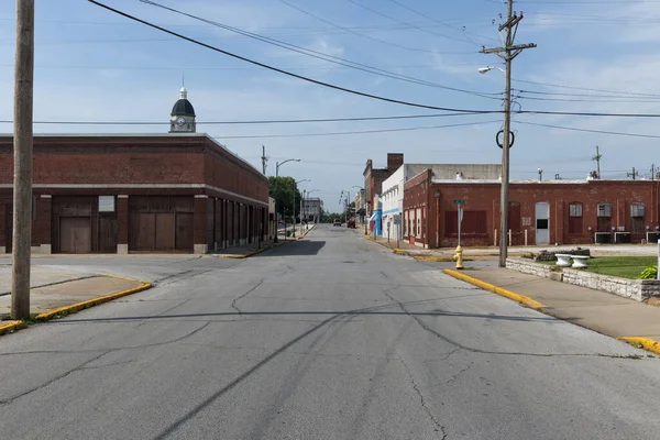 Carthage Missouri États Unis Juillet 2014 Vue Une Rue Dans — Photo