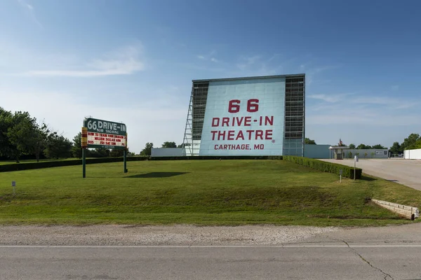 Carthage Missouri Usa July 2014 Billboard Drive Historic Route City — Stock Photo, Image