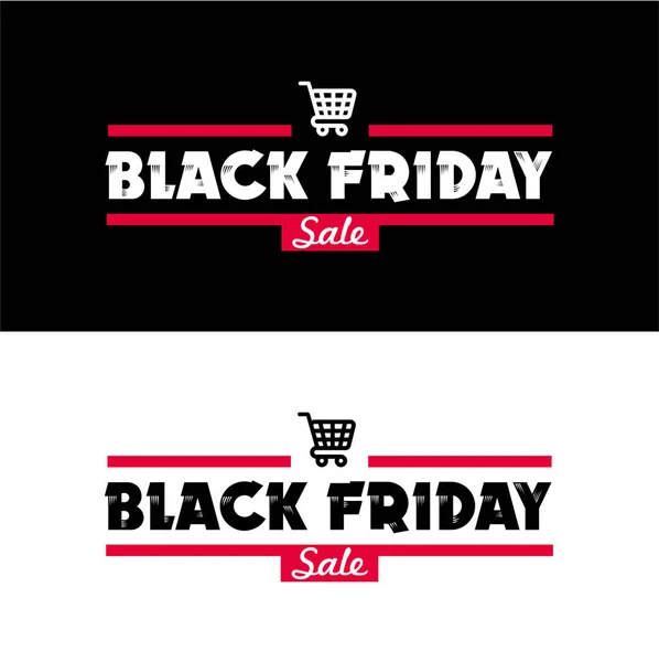 Black Friday vente inscription modèle de conception ensemble . — Image vectorielle