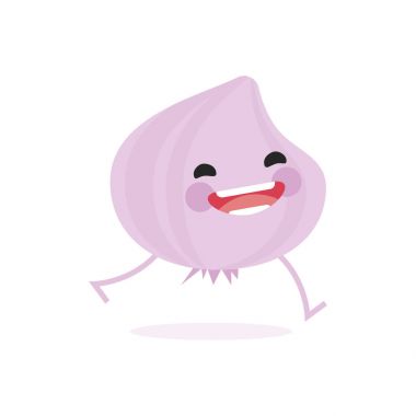 mutlu gülümseyen sarımsak