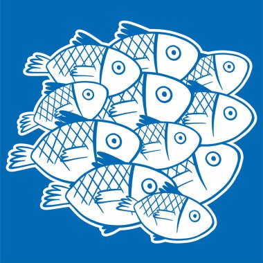 desen beyaz balık ile