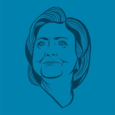 presidential candidate Hillary Clinton clipart