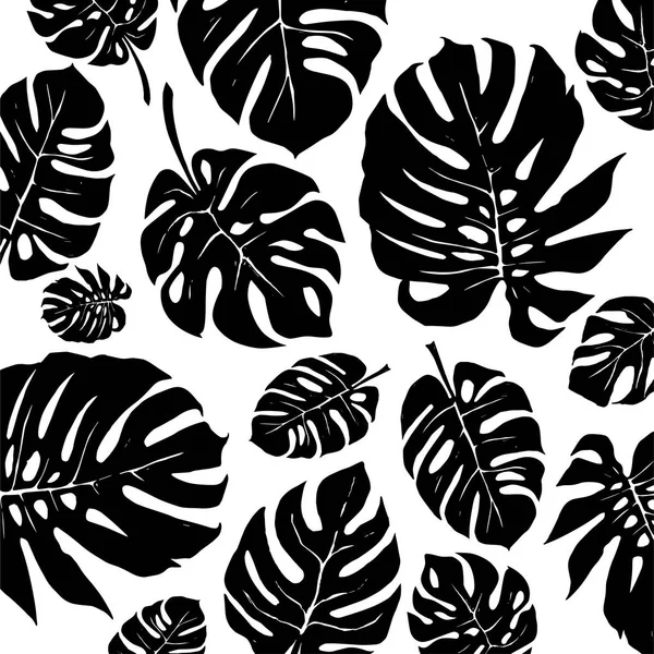 monstera deliciosa yaprakların seamless modeli