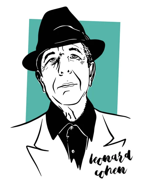 Leonard Cohen portresi