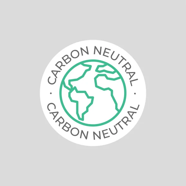 Carbon neutral vector icon — Stock Vector