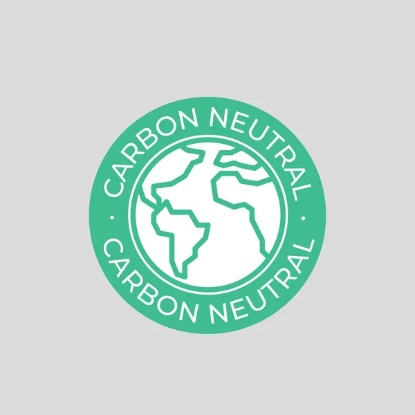 Carbon neutral vector icon — Stock Vector