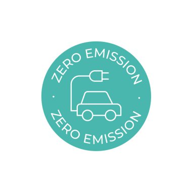 Zero Emission vector icon clipart