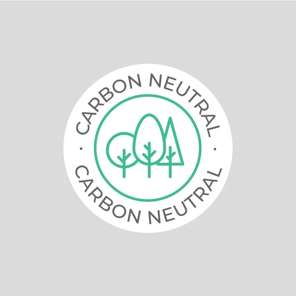 Carbon neutral vector icon — Stock Vector