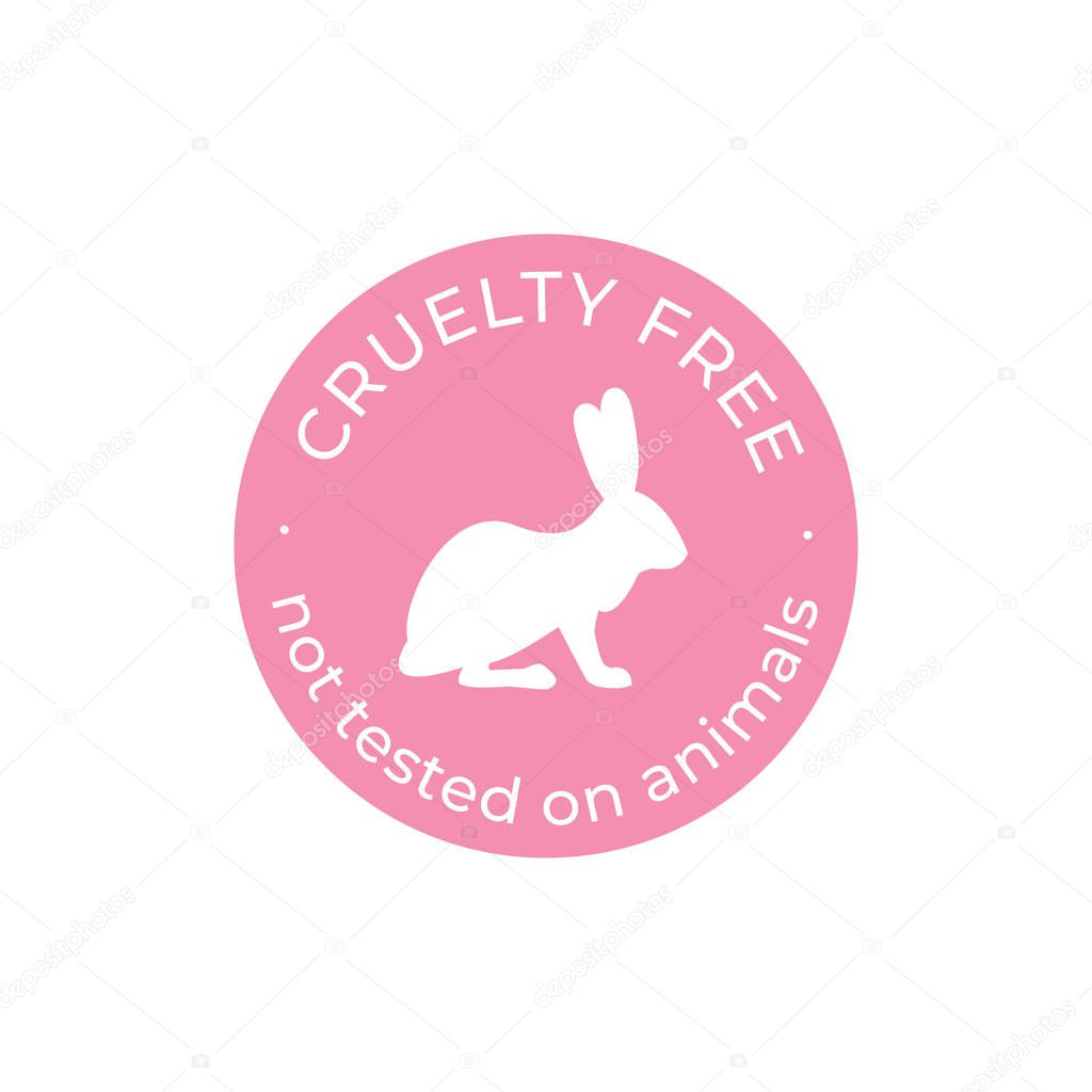 Cruelty free and vegan vector icon