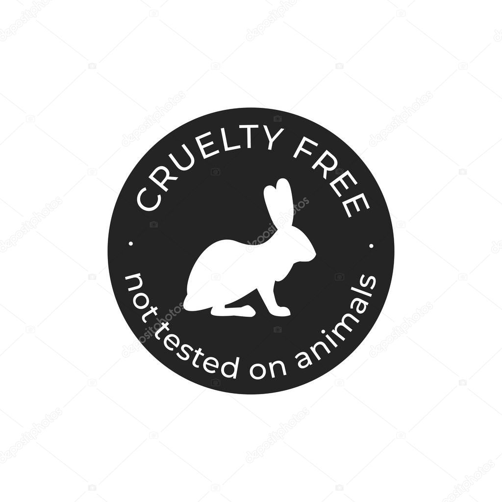 Cruelty free and vegan vector icon
