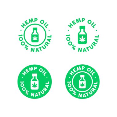 Cannabidiol vektör simgesi. Basit element illüstrasyonu