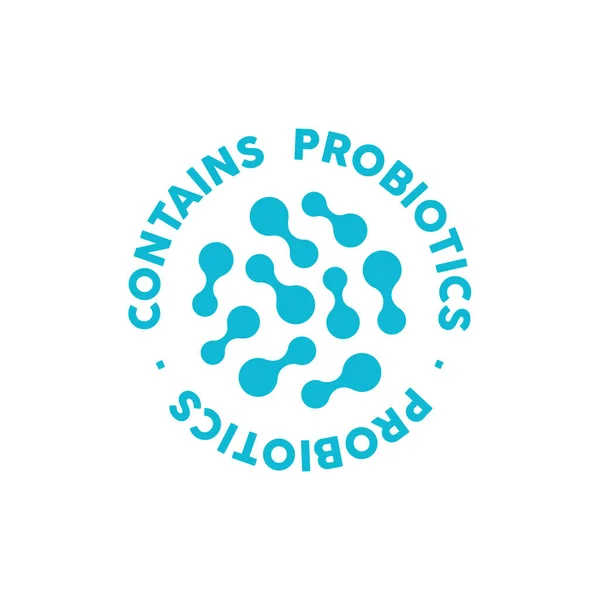 Contiene Icona Del Vettore Dei Probiotici Illustrazione Semplice Elemento — Vettoriale Stock