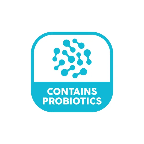 Contiene Icona Del Vettore Dei Probiotici Illustrazione Semplice Elemento — Vettoriale Stock