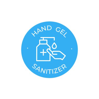Icon el dezenfektanı pompası şişesi, çamaşır jeli, alkol jeli. Serbest covid-19