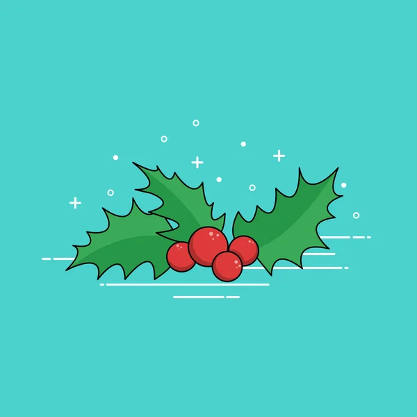 Gui de Noël frais — Image vectorielle