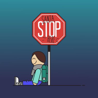 Download Santa Please Stop Here Premium Vector Download For Commercial Use Format Eps Cdr Ai Svg Vector Illustration Graphic Art Design Yellowimages Mockups