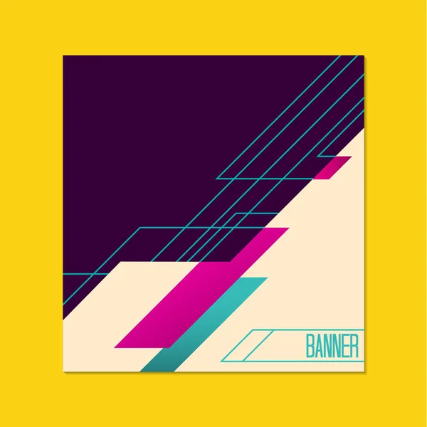 Fondo de banner abstracto — Vector de stock