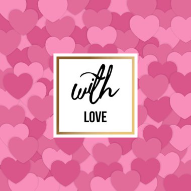 Sevgililer günün kutlu olsun tebrik kartı.