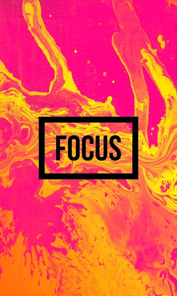Fokus motiverande word — Stockfoto