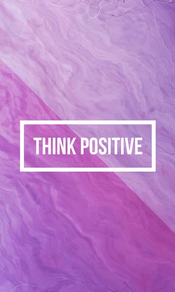 Denk dat positieve slogan — Stockfoto