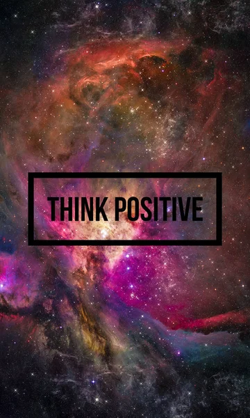 Tror positiv slogan — Stockfoto