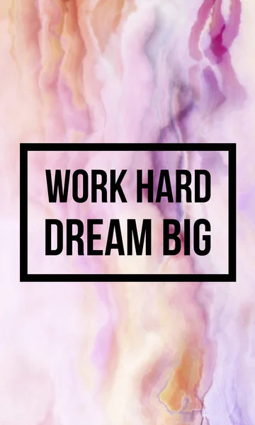 Pracę ciężko wielkie marzenia — Zdjęcie stockowe