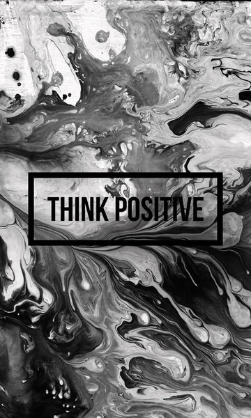 Pensar slogan positivo — Fotografia de Stock