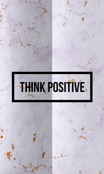 Pensar lema positivo —  Fotos de Stock
