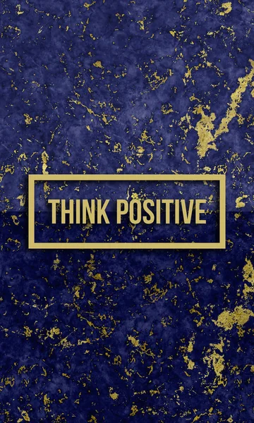 Think positive slogan — Stock Photo, Image