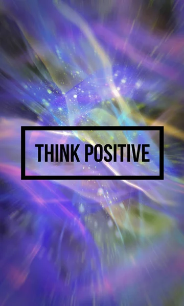 Denk dat positieve slogan — Stockfoto