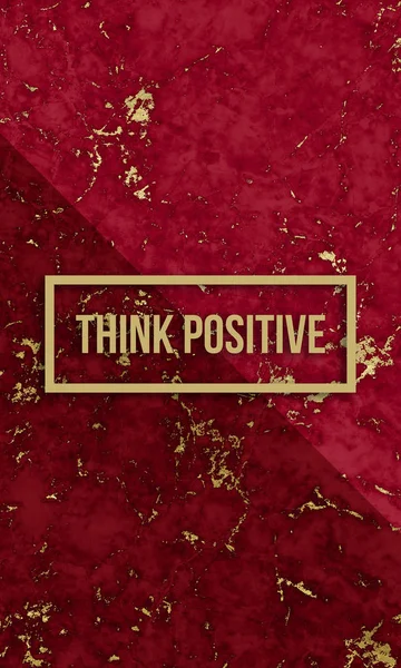 Pensar lema positivo — Foto de Stock
