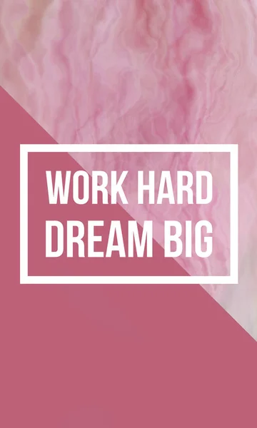 Hart arbeiten, großer Traum — Stockfoto