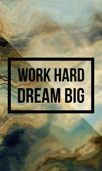 Trabalho duro sonho grande — Fotografia de Stock
