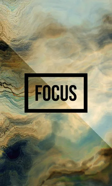 Fokus motiverande word — Stockfoto