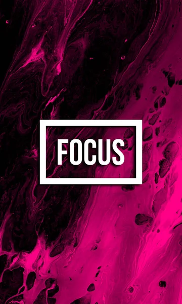 Focus motivational word