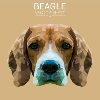 Beagle düşük Poli Dizayn