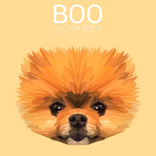 Boo nízké poly design — Stockový vektor