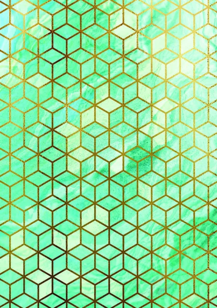 Green cubes texture — Stock Photo, Image