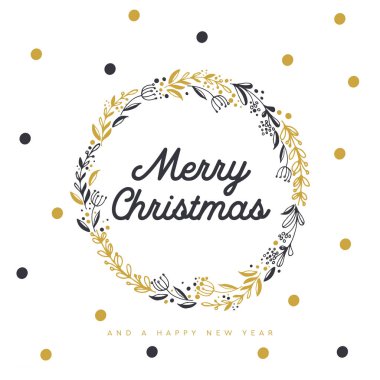 Neşeli Noel çelenk