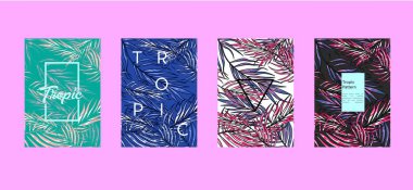 tropikal desen, arka plan, vektör çizim