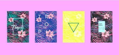 tropikal desen, arka plan, vektör çizim