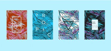 tropikal desen, arka plan, vektör çizim