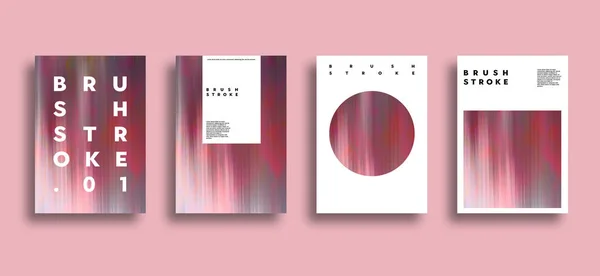 Set Futuristico Motivi Isometrici Sfondo Rosa — Foto Stock