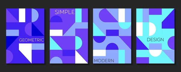 Helles Abstraktes Design Mit Geometrischen Elementen Kreativer Farbenfroher Hintergrund — Stockvektor