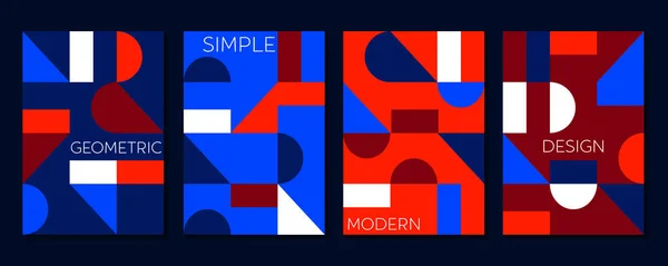 Helles Abstraktes Design Mit Geometrischen Elementen Kreativer Farbenfroher Hintergrund — Stockvektor