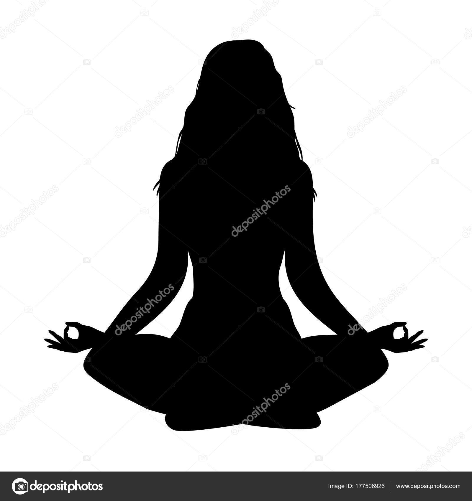 Lotus yoga position stock illustration. Illustration of practice - 79516939