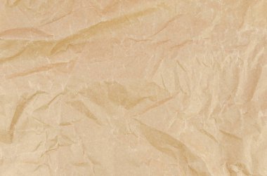 Üst görünüm kahverengi Buruşuk fırınlanmış kağıt arkaplan dokusu