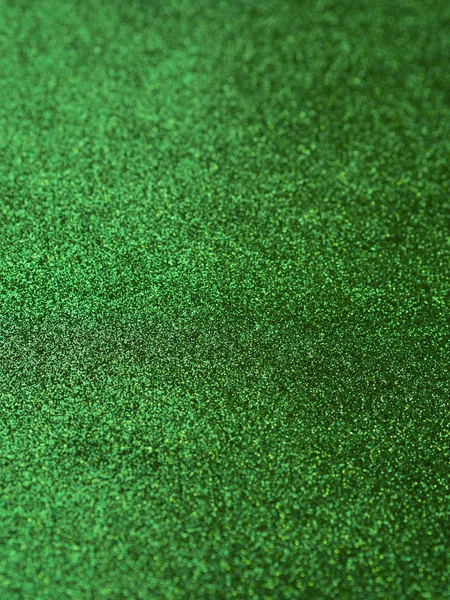 Szmaragdowy zielony brokat tekstury pionowej z selektywnym naciskiem na St. Patricks tła dzień — Zdjęcie stockowe