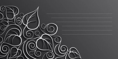 Siyah kartı ile süsleme