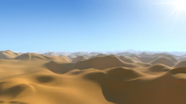 Оазис, скрытый в пустыне — стоковое видео